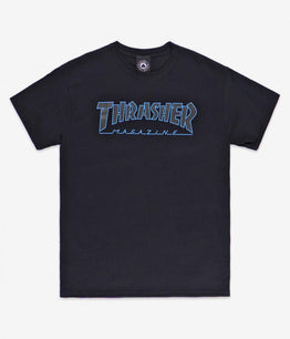 Thrasher Outlined T-shirt - Black/Black
