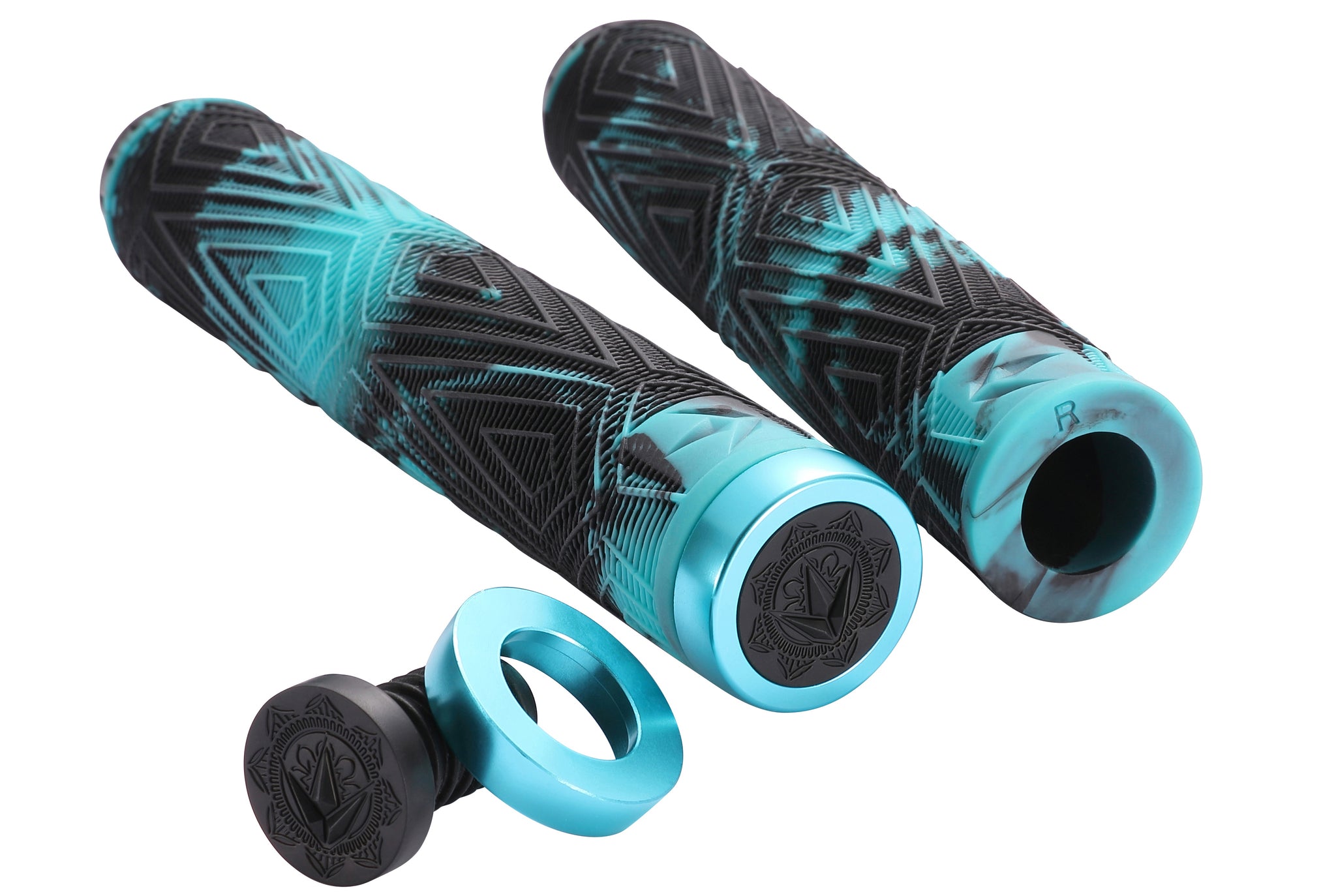Teal handlebar grips discount