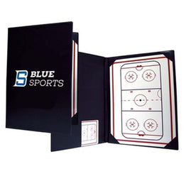 Blue Sport Hockey Tactic Coaching Board / 2 Way Folder