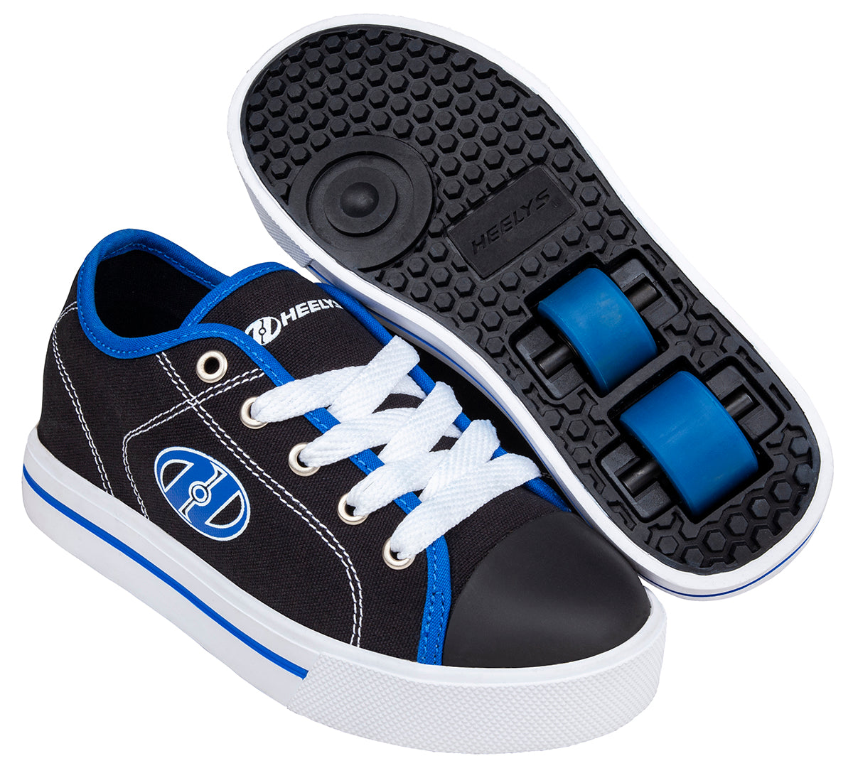 Heelys Classic X2 Shoes Black/White/Blue