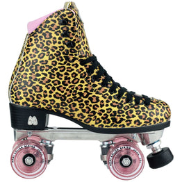 Moxi Ivy Jungle Roller Skates - Leopard/Pink