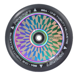 Fasen 120mm Hypno Scooter Wheel - Offset Oil Slick (Neochrome)