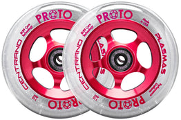 Proto X Centrano Plasma Pro Scooter Wheels 110mm - Clear/Red