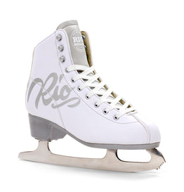 Rio Roller Script Figure Ice Skates - White
