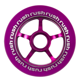 Rush Aluminium Hub 5 Spoke 100mm Scooter Wheel Purple/Pink