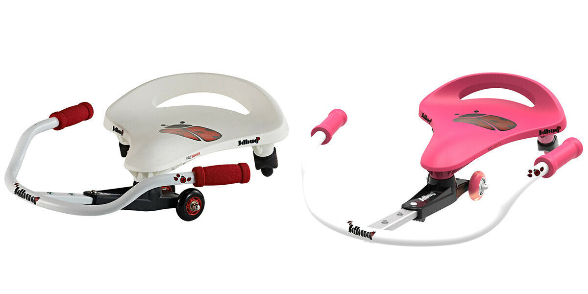 JD Bug Kids Swayer Ride On Scooter Pink White Proline Skates