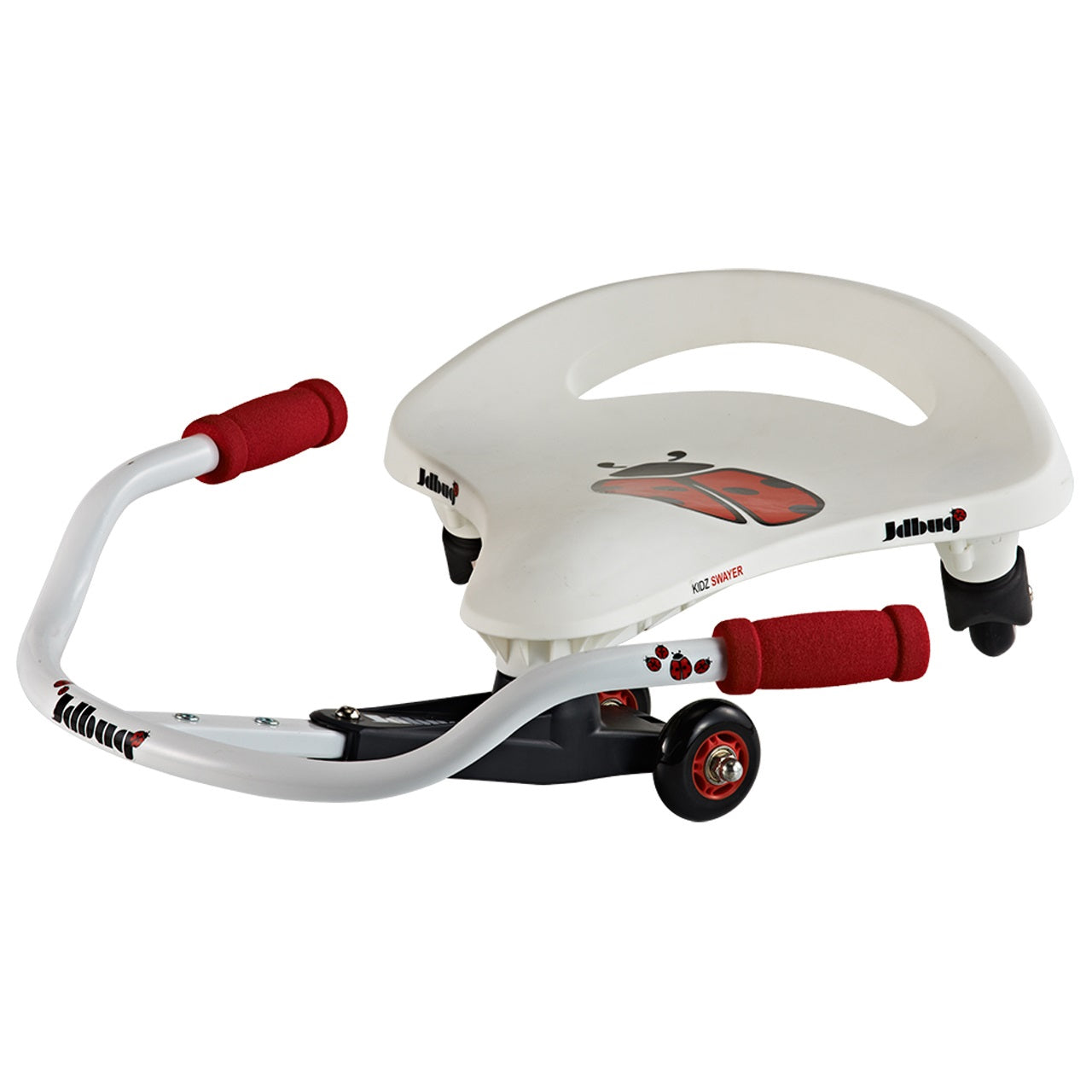 JD Bug Kids Swayer Ride On Scooter White Red