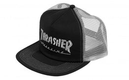 Thrasher Mesh Cap Embroidered - Black/Grey