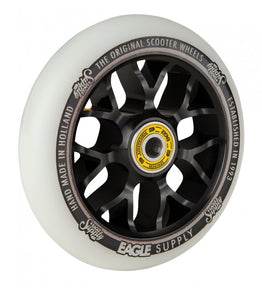 Eagle Supply Standard X6 Core 110mm Scooter Wheel - White/Black (Pair)